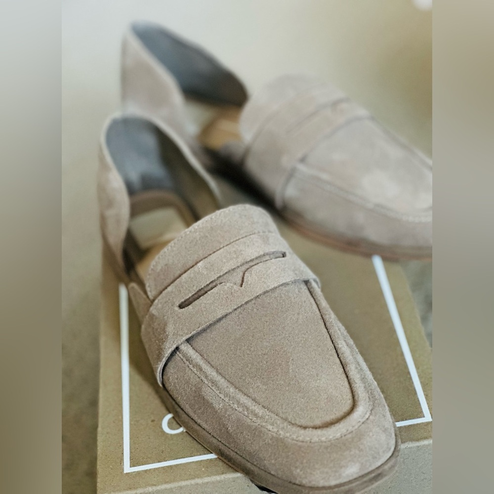 Dolce Vita Moyra d'Orsay 8.5 Penny Loafer - Truffle Suede NWT